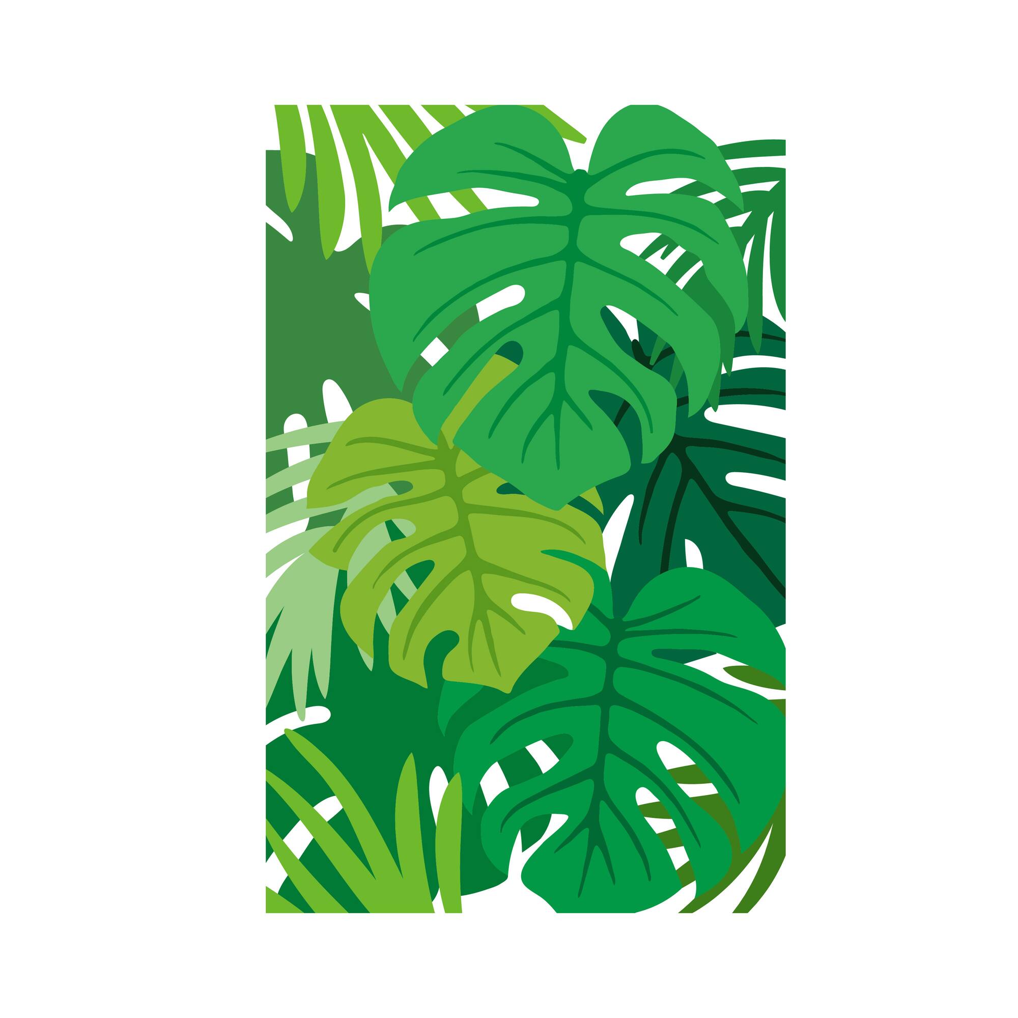 Tropical Leaves Layering Stencils by Recollections™